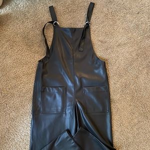 Zara Leather Jumpsuit